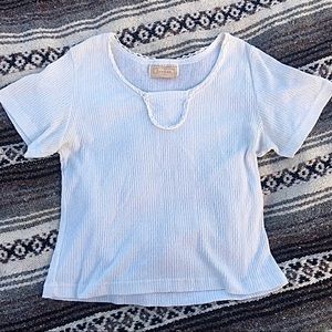 Simple Ribbed Vintage Top